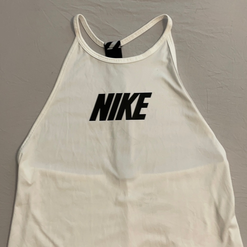 White Nike muscle Tee